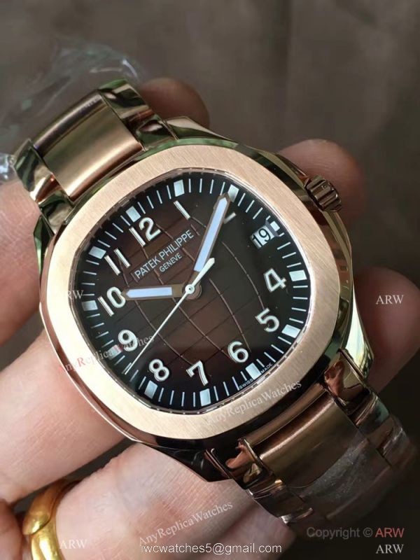 Swiss Patek Philippe Aquanaut 324SC Rose Gold Blue Dial Knockoff Watch 2