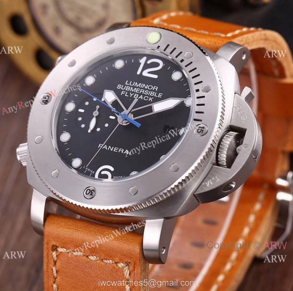 Replica Panerai Submersible Rubber Strap Watch Luminor Flyback PAM00614 2