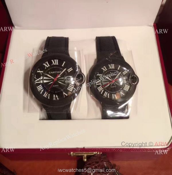 Cartier Ballon Bleu Black ADLC Case Wristwatch Newest Replica 2