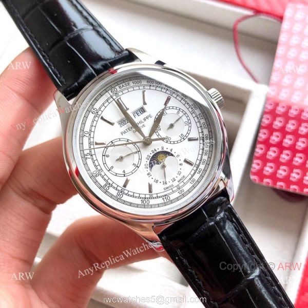 Swiss Copy Patek Philippe Base 1000 Rose Gold Watches with Moonphase 2