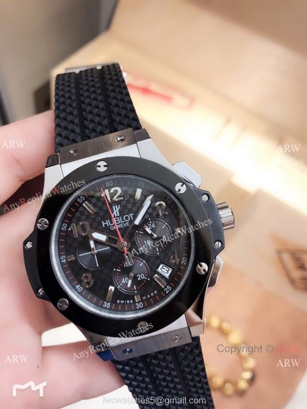Best Replica Hublot Big Bang Tutti Frutti Chronograph Watch SS Black Bezel 2