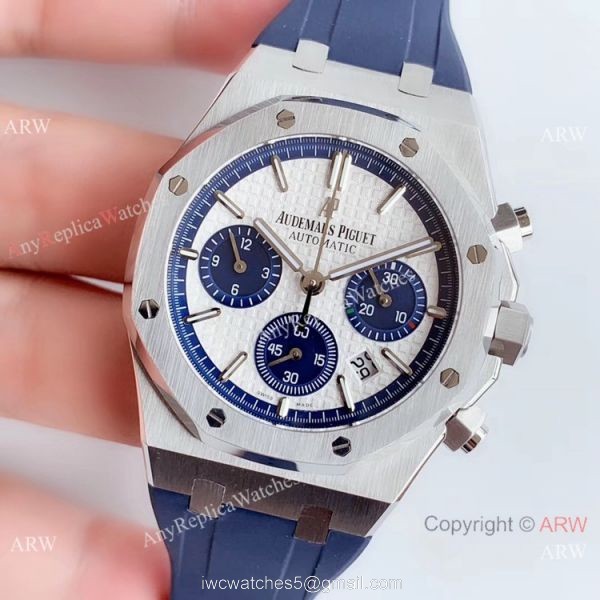 BF Factory Audemars Piguet Royal Oak Chronograph Blue Dial Replica Watch 2