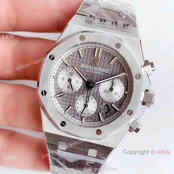 Swiss Grade 1 Copy Audemars Piguet Royal Oak Chronograph 41mm Watch Gray Face 2