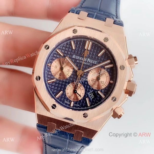 BF Factory Audemars Piguet Royal Oak 26331or Copy Watch Rose Gold Blue Face 2