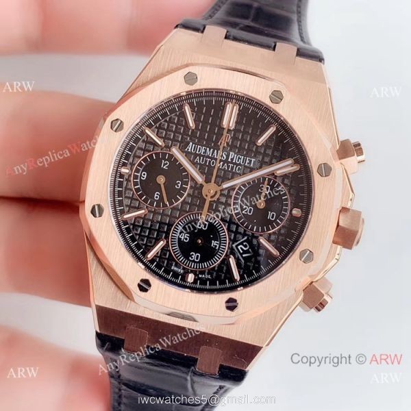 BF Swiss Audemars Piguet Royal Oak 26331OR Rose Gold Black Watch Super Clone 2