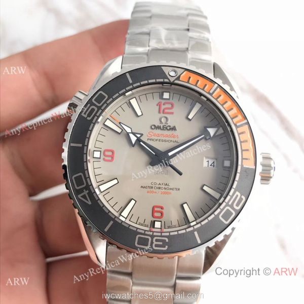 Omega Seamaster Planet Ocean 600m Co-Axial 43.5mm SS Gray Dial 8900 Copy Watch 2