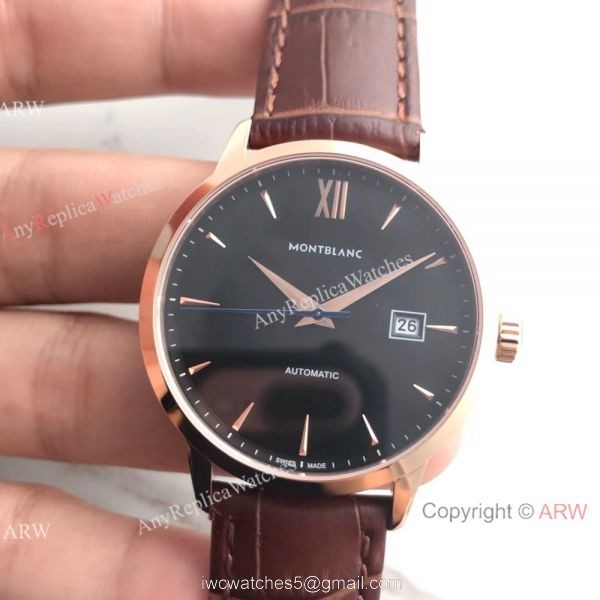 Swiss Quality Montblanc Meisterstuck Watch Swiss 9015 Rose Gold 40mm 2