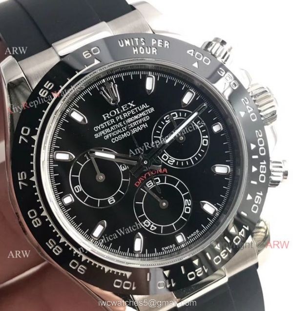 AR Factory Daytona 4130 904L Steel Black Ceramic Watch 1:1 Replica 2