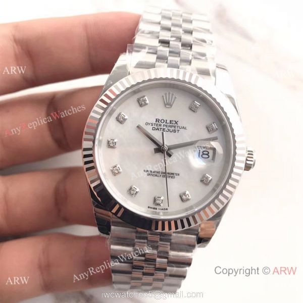 (EW) Rolex Datejust II Stainless Steel White MOP Watch Jubilee Band ETA3255 2