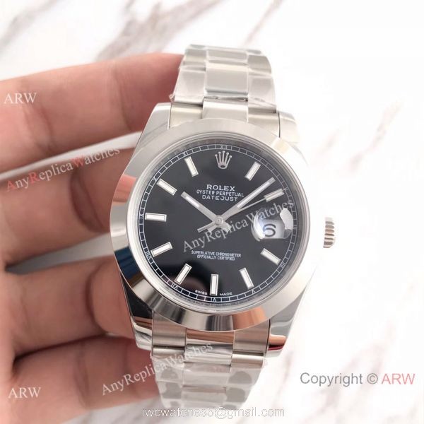NEW UPGRADED Rolex Datejust 2 Oyster SS Stick Markers Watch Replica 2