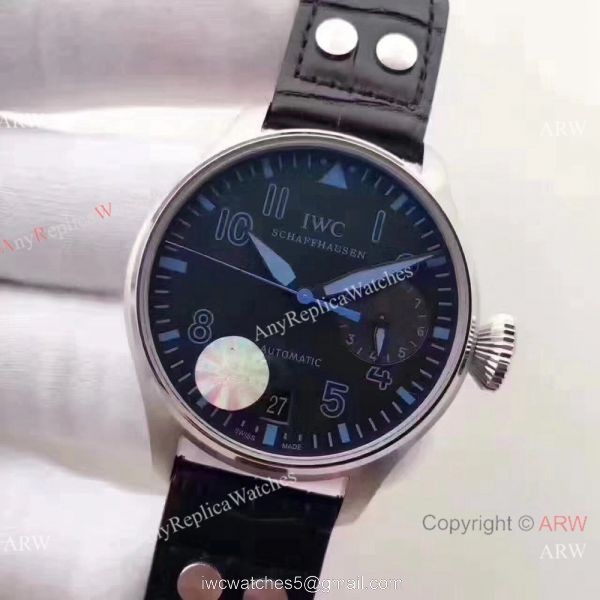 New IWC Big Pilots 7 days Muhammad Ali Watch SS BlueBlack Dial 2