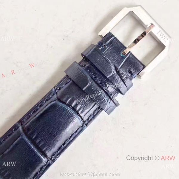 Swiss Grade Replica IWC Regulateur Watch Blue Dial 43mm 2