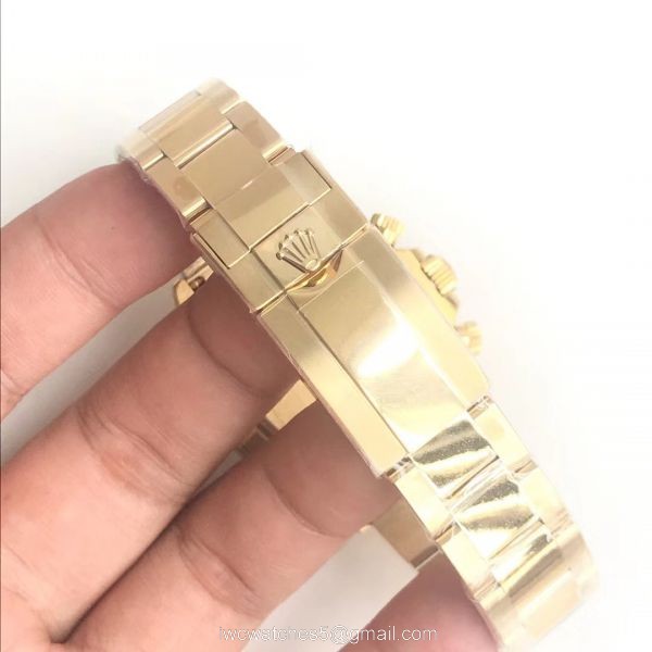 Rolex AR Factory Daytona Green Dial Yellow Gold Watch (904L SS) 2
