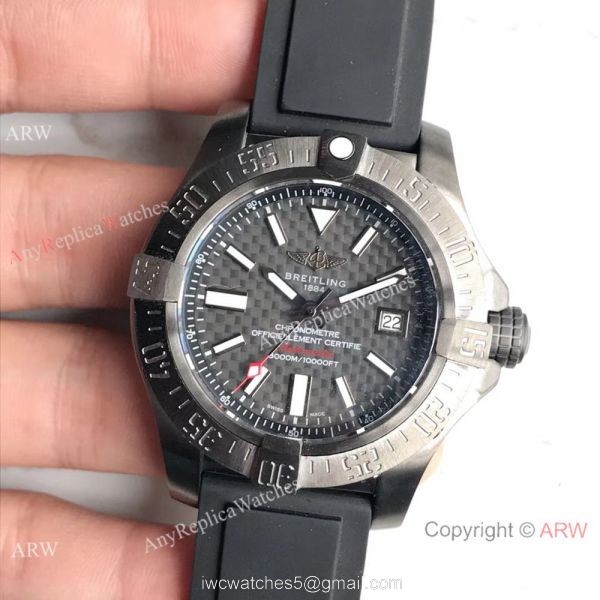 Swiss Fake Breitling Avenger II Seawolf Limited Edition 45mm Watch Rubber Strap 2