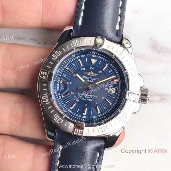 Swiss Grade Breitling Colt Automatic 500m SS Blue Face 40mm Watch 2
