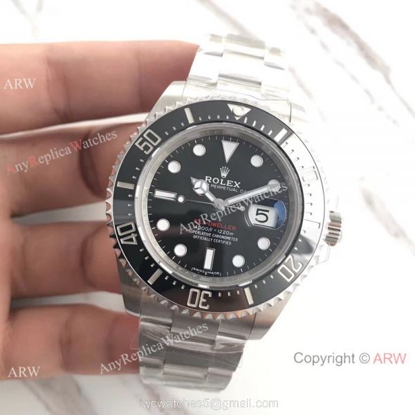 AR Factory Rolex Sea-Dweller 126600 Swiss ETA2824 Black Face Watch 43mm 2
