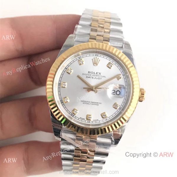 (EW) Rolex Datejust II ETA 3255 Silver Face Watch with Oyster Buckle 2
