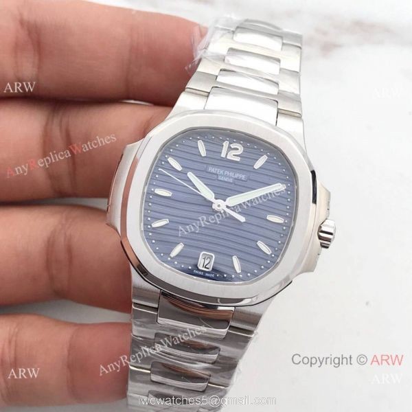 Swiss Copy Patek Philippe Nautilus 7118 Stainless Steel Blue Dial Watch 2