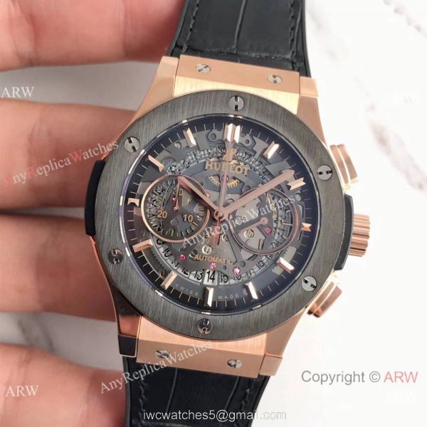 Swiss Grade 7750 Replica Hublot Big Bang Rose Gold 44mm Watch 2