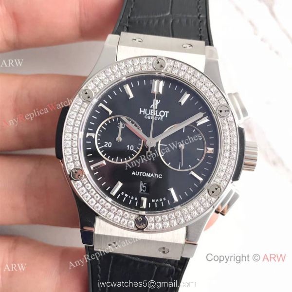 Swiss Knock off Hublot Big Bang Classic Diamond Bezel Watch 7750 Swiss Grade 2