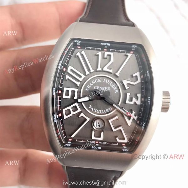 Swiss 1:1 Knock off Franck Muller V45 Titanium Watch Gray Face 45mm 2