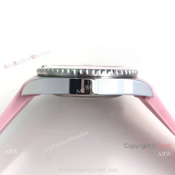Copy Pink Face Pink Ceramic Bezel Pink Rolex Submariner Watch 40mm 2