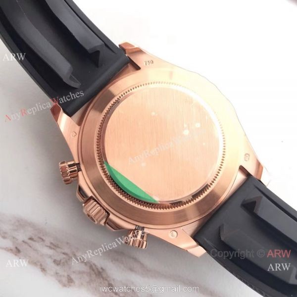 Swiss Grade Rolex ?R Cosmograph Daytona Watch Rose Gold Diamond Dial 2