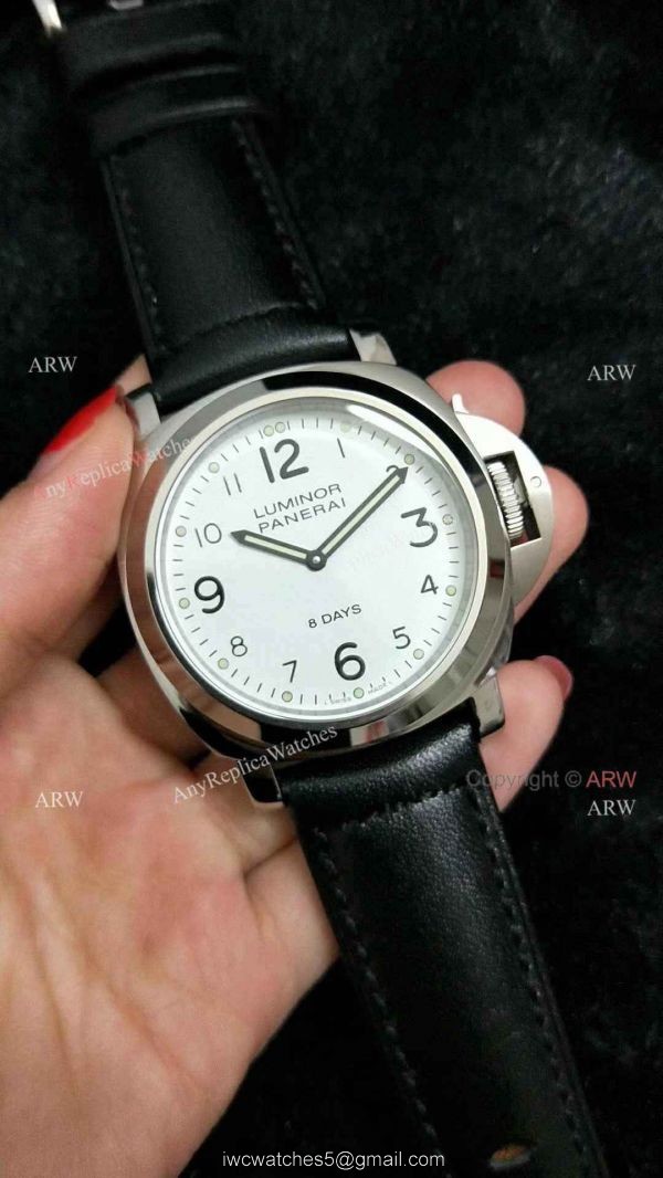 Luminor Panerai 8 Days White Dial Replica Watch PAM561 2