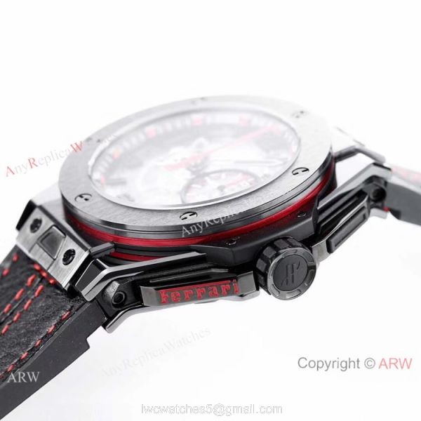 (HBBV6) Copy Hublot Big Bang Ferrari Ceramic Chronograph Watch Swiss Grade 2