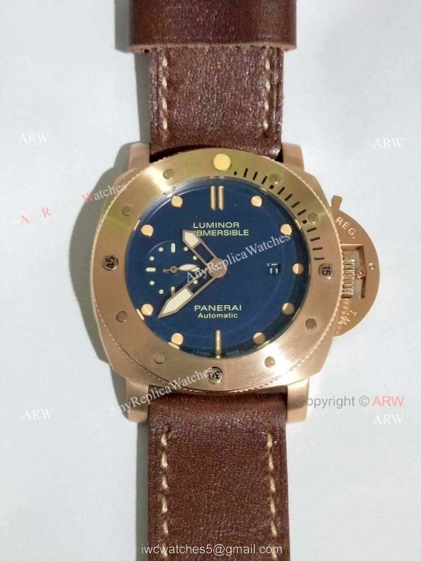 New Copy Panerai Luminor Submersible Blue Dial watch Panerai PAM00671 2