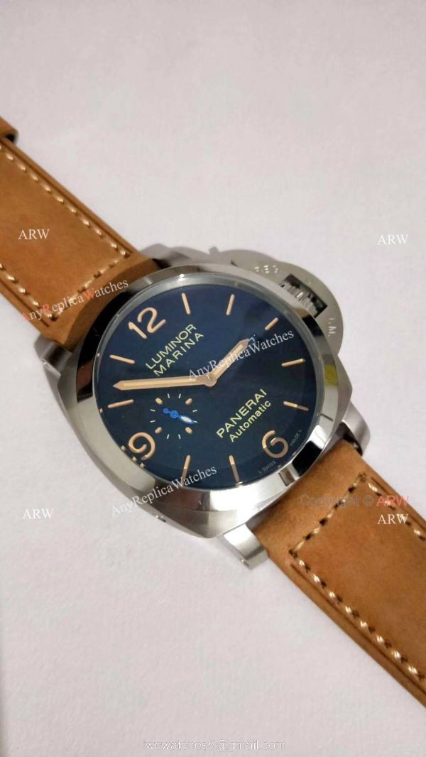 Replica Officine Panerai Pam1312 Luminor Marina Watch Black Dial 44mm 2