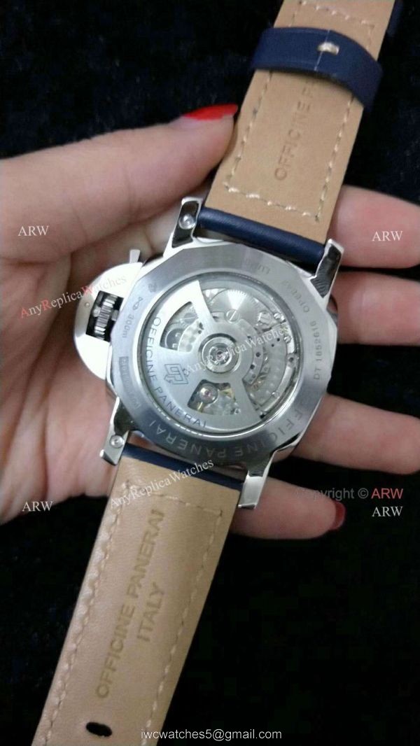 Buy Replica Luminor GMT Limited Edition Blue Face PAM 688 Watch 2