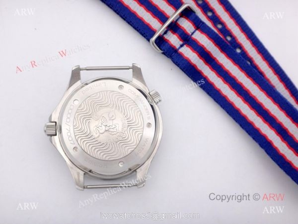 High Quality Replica Omega Watches Omega Commanders 007 James Bond Watch Nylon Strap 2