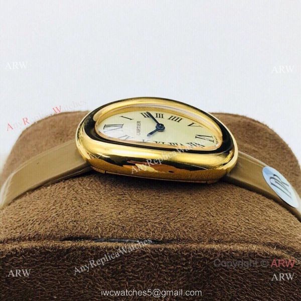 Grade 1A Replica Cartier Baignoire Gold Watch 32mm 2
