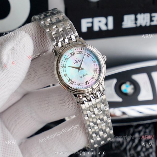 Swiss Quartz Omega Women De Ville Watches Stainless Steel 2