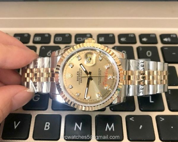High Quality Rolex Datejust Two Tone Jubilee Band 36mm Watch 2