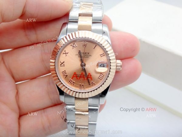 Rolex Salmon Dial Datejust Replica Watches For Sale 2