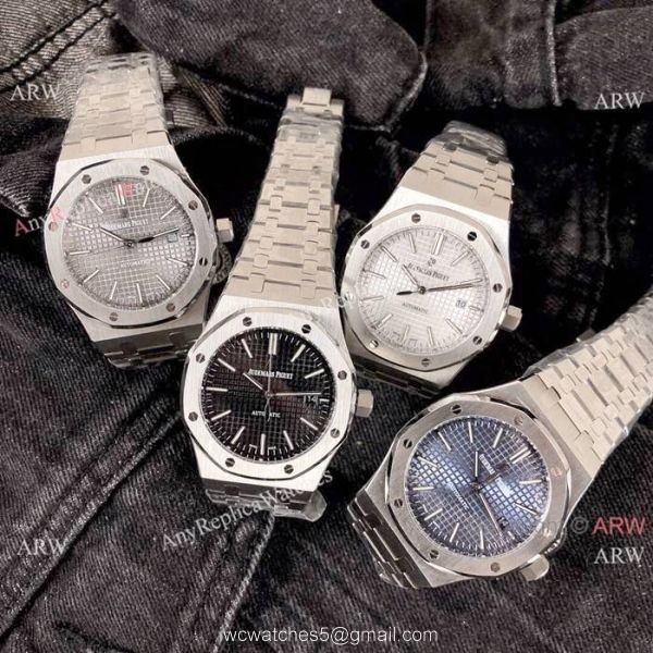 Best Quality Audemars Piguet Royal Oak Replica Watches 42mm Stainless Steel White Face 2