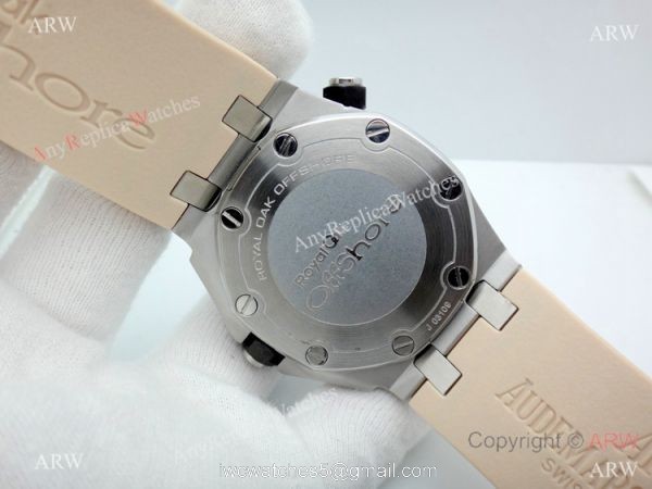 2019 New Audemars Piguet Royal Oak Offshore Diver Watches Beige Dial Beige Rubber Band 2