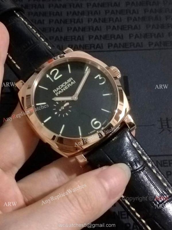 Copy Panerai Radiomir Rose Gold 44mm Watch Best Quality 2