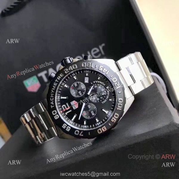 Swiss Grade TAG Heuer Formula 1 Watch Stainless Steel Black Bezel 2