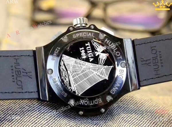 High Quality Hublot Big Bang Men Watch Black Case Camouflage Dial 2