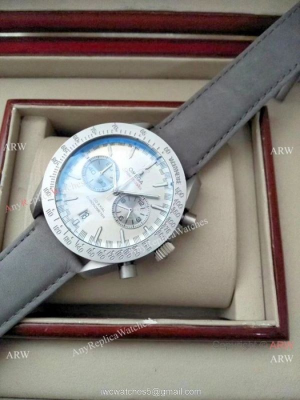 Low Price Omega Clone Watch Speedmaster SS Black Dial Chronograph Watches 2