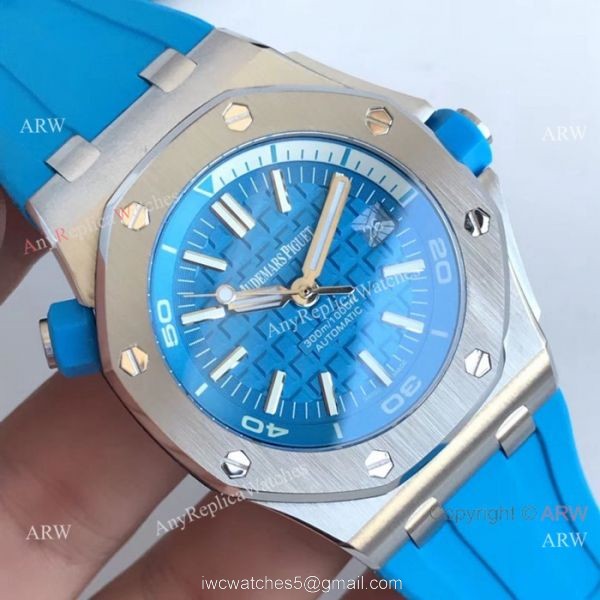 Swiss 3120 Replica Audemars Piguet Royal Oak Offshore Diver Watch Blue Version 2