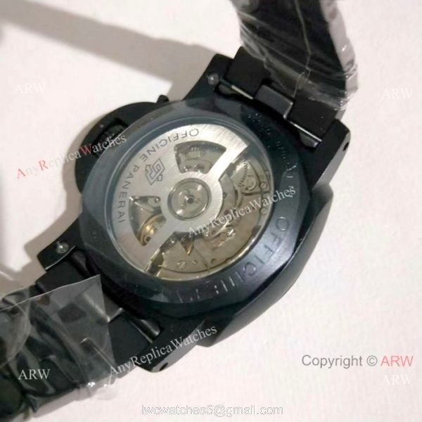 Solid Black Luminor GMT Panerai Bracelet PAM 438 2