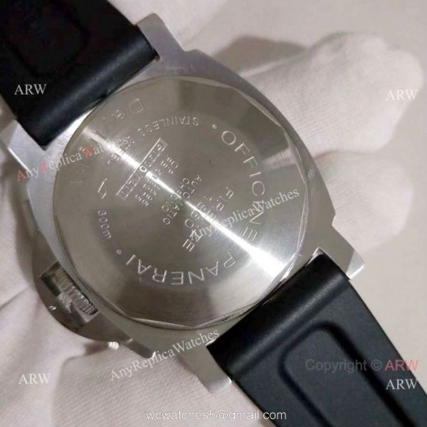 Copy Officine Panerai Firenze 1860 Quartz Watch SS Black Rubber Strap 2