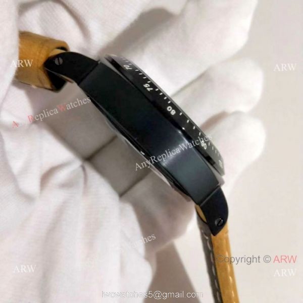 Panerai Luminor Flyback Chronograph Copy Watch Black Case 2