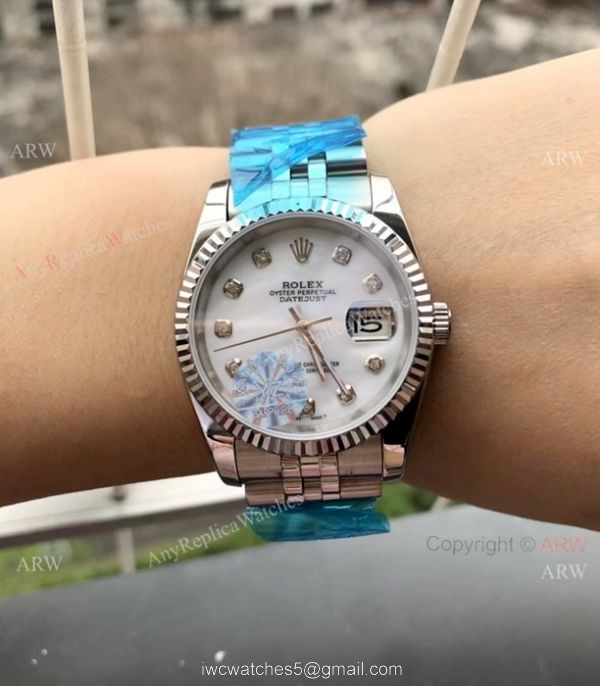 Replica Rolex Datejust 36MM Stainless Steel Jubilee Silver Dial Watches 2