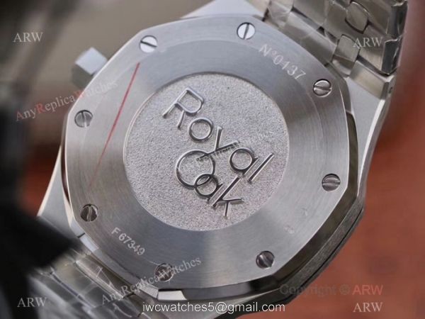 Swiss 2329 Audemars Piguet Royal Oak GMT Stainless Steel Black Dial Watch 2