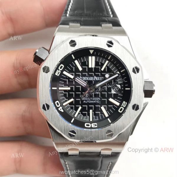 BF Replica Audemars Piguet Divers Swiss 3120 Watches Stainless Steel White Face 2